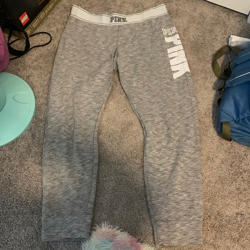 PINK Victoria’s Secret Gray Campus sweatpants